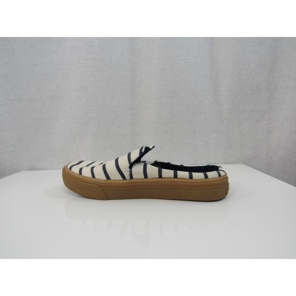 Toms Striped Mules in Navy and White - Picture 9 of 11